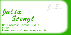 julia stengl business card