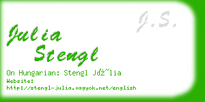 julia stengl business card